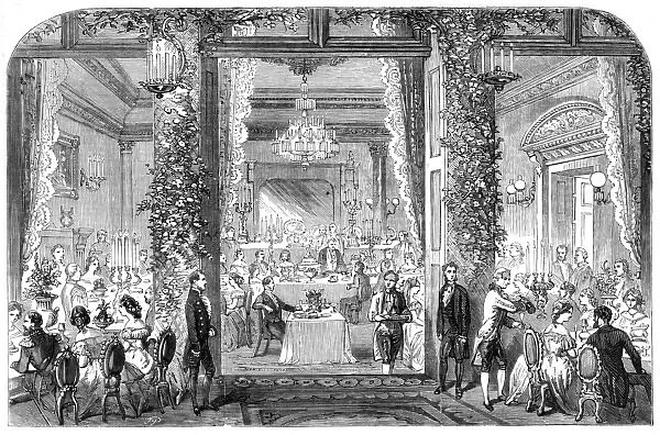 Banquet at the marriage of Rothschilds 1857