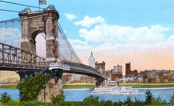Cincinnati, Ohio, USA - Suspension Bridge