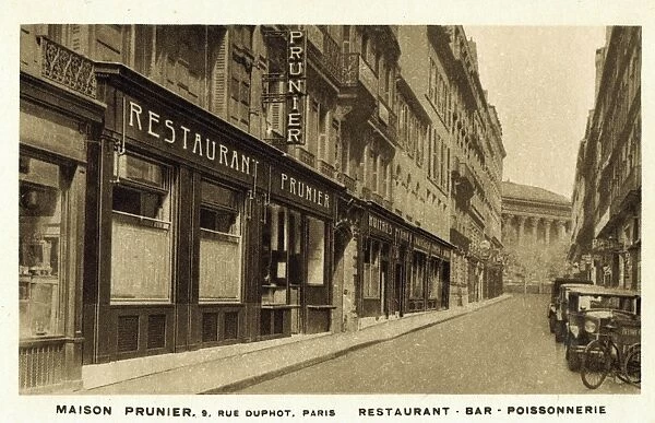 Exterior view of Maison Prunier, Paris
