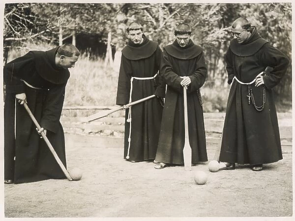 Monks Playing Game