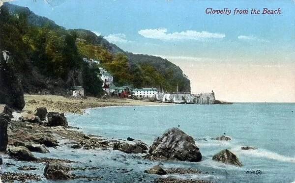 View from Beach, Clovelly, Devon