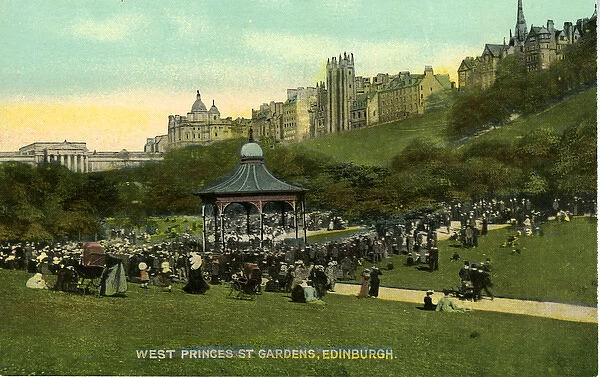 West Princes Street Gardens, Edinburgh, Midlothian