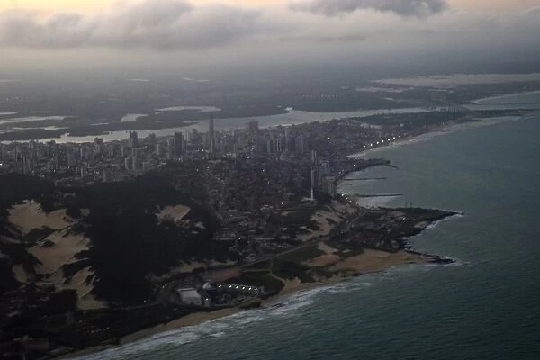Aerial view of the coastal city of Natal, Rio Grande do Norte, Brazil. (rr)
