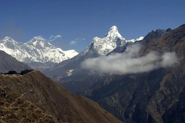 Ama Dablam. Mountains of Nepal, from Everest Trail