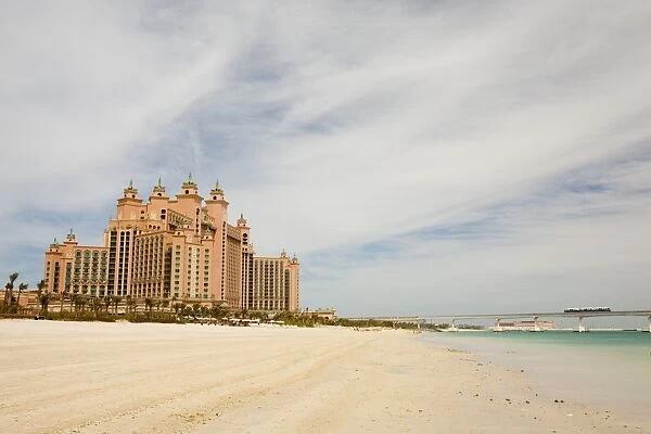 The Atlantis on the Palm a hyper luxury hotel in an area of Dubia that was reclaimed from the sea with a monorail transport system to guests to the