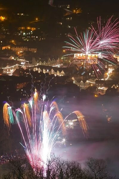 Fireworks over Ambleside UK