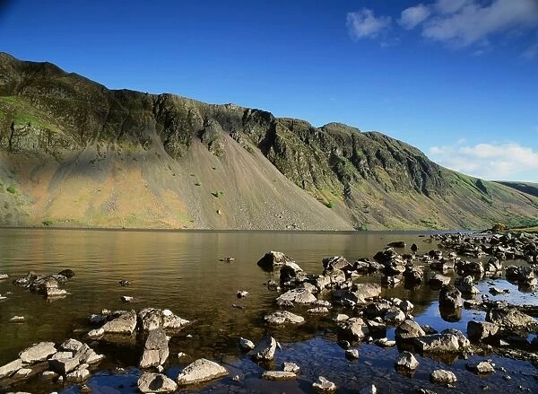 Wastwater and the screes in the Lake District UK