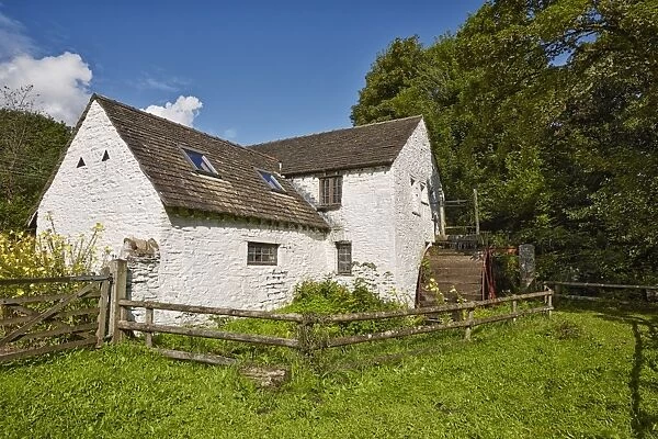 17th century watermill, Gelligroes Mill, Pontllanfraith, Sirhowy Valley, Caerphilly, South Wales, Wales, August