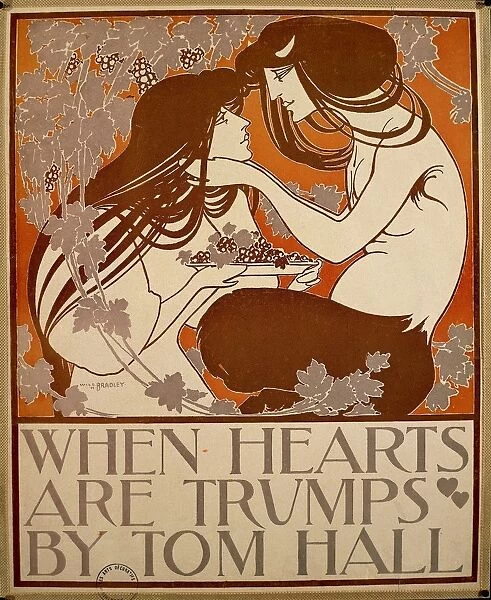 When hearts are trumps by Thomas Winthrop Hall, book illustration by William Bradley (1868-1962)