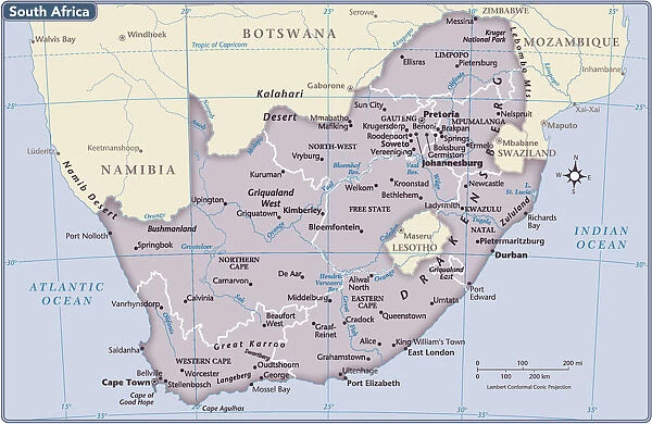 South Africa country map