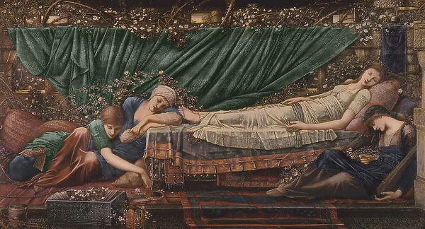 The Briar Rose Series, 4: The Sleeping Beauty, 1870-90 (oil on canvas)