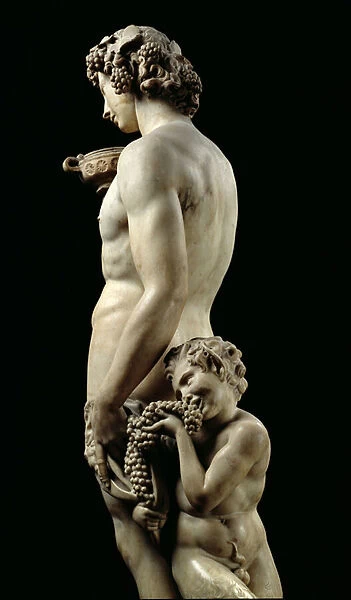 The Drunkenness of Bacchus, 1496-97 (marble) (detail of 52672)