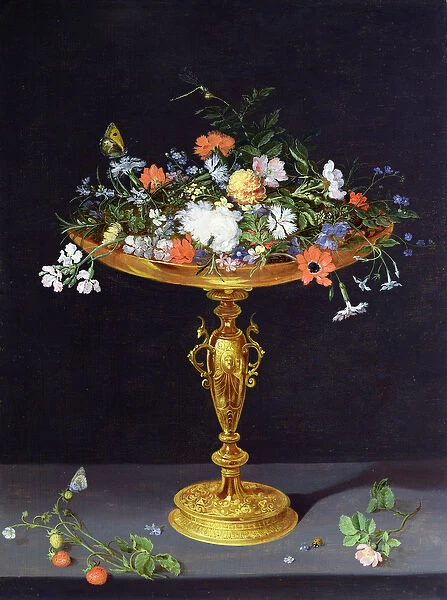 Flowers in a Golden Tazza, 1612 (panel)