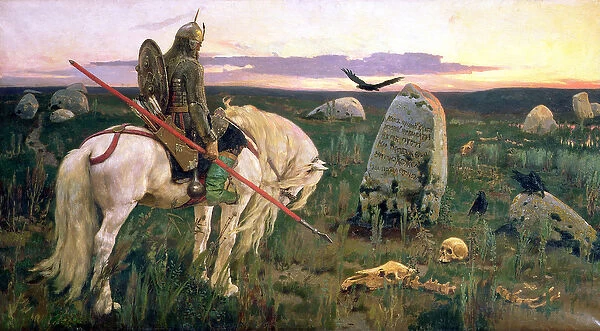 The Knight at the Crossroads, 1882 (oil on canvas)