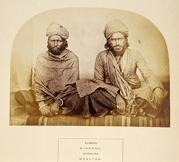 Kumbos, Hindoos, Googaira, Mooltan, from The People of India, by J