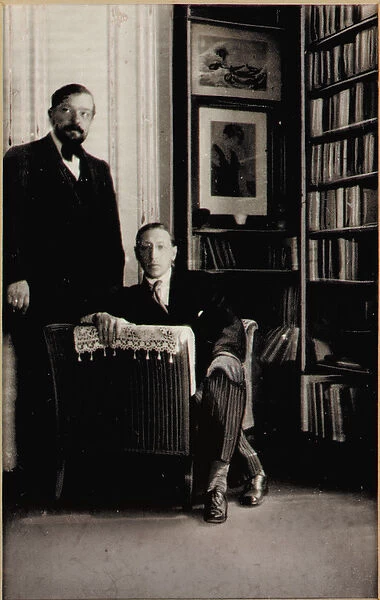 Portrait of Igor Stravinsky and Claude Debussy at the time of the Diaghilev Ballets