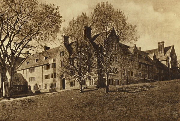 Princeton University: 1903 Dormitory (b  /  w photo)