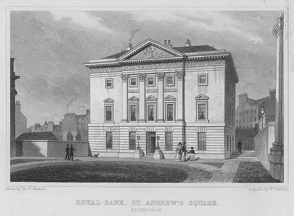 Royal Bank, St Andrews Square, Edinburgh (engraving)