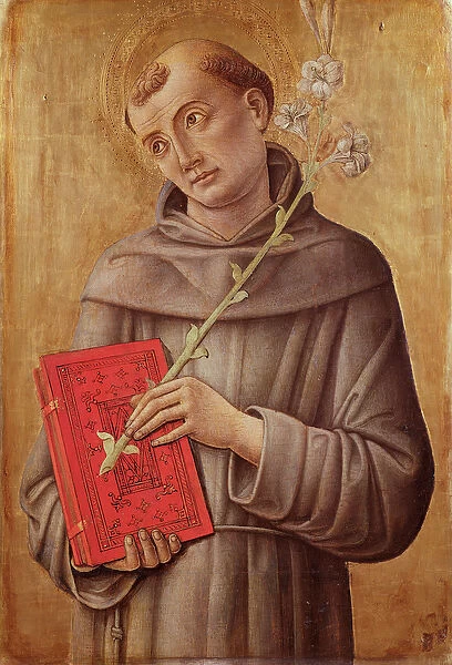St. Anthony of Padua (tempera on panel)