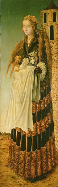 St. Barbara, 1906 (oil on panel)