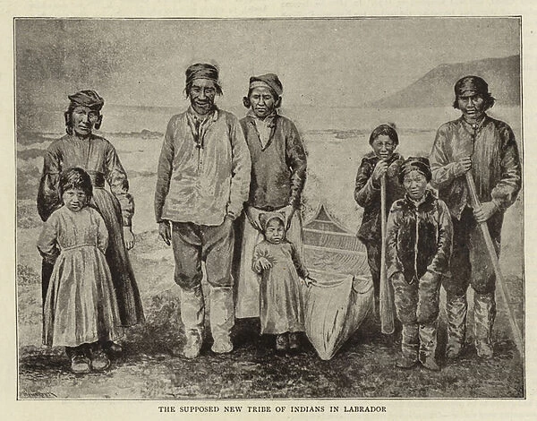 The supposed new Tribe of Indians in Labrador (engraving)