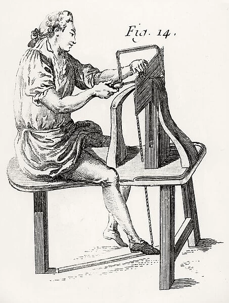 Woodworker, from L Art du Menuisier by Andre Jacob Roubo, pub