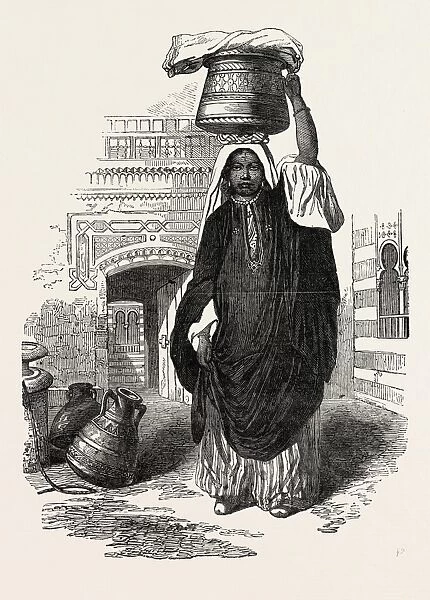 Arab Girl Returning from the Bath, Cairo, Egypt, from Characters, Costumes and Modes
