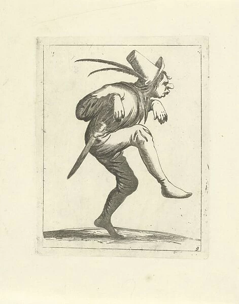 Dancing fool, Pieter Jansz. Quast, Frederik de Wit, 1639 - 1706