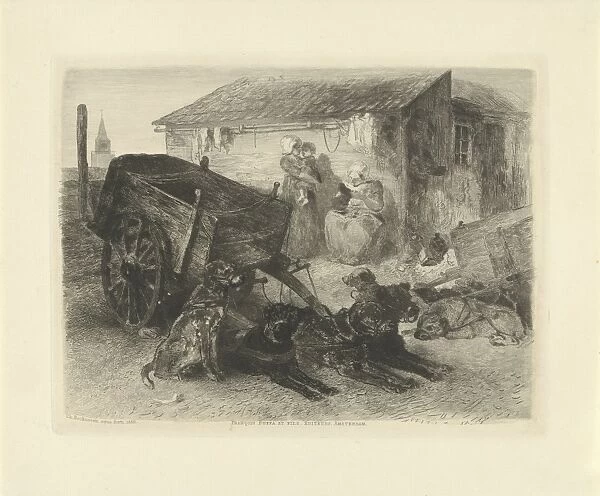 The dog cart, Charles Rochussen, Frans Buffa en Zonen, 1855