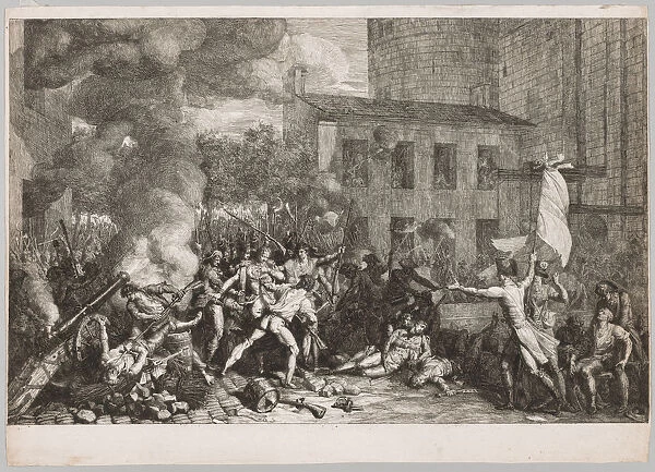 Storming Bastille July 14 1789 1790 Charles Thevenin