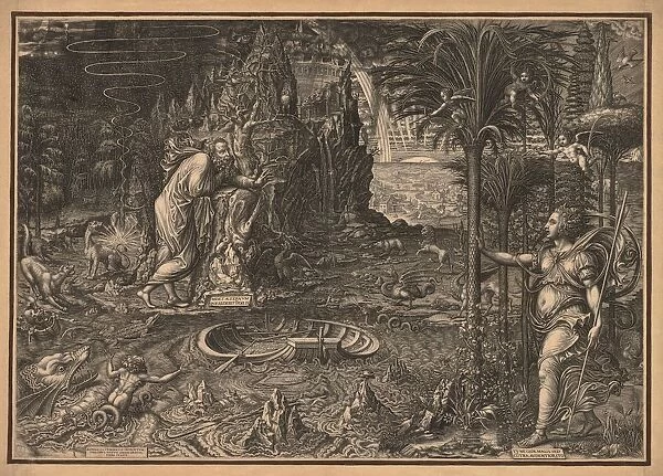 Allegory of Life, 1561. Creator: Giorgio Ghisi (Italian, 1520-1582)