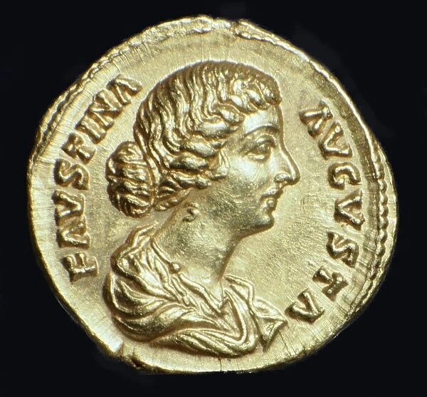 Gold coin of Faustina II, 2nd century