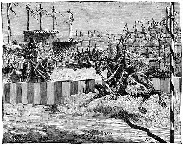 Tournament for the coronation of Louis II d Anjou, near Calais, c1389 (1882-1884)