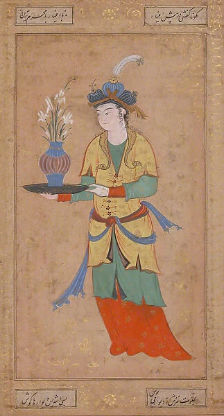 Woman with Vase of Lilies, second half 16th century. Creator: Unknown