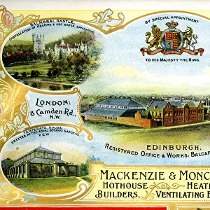 Advert, Mackenzie & Moncur Ltd, Engineers, Edinburgh