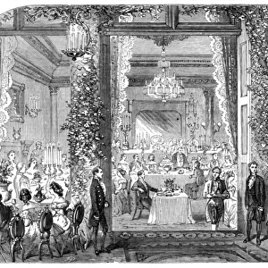 Banquet at the marriage of Rothschilds 1857