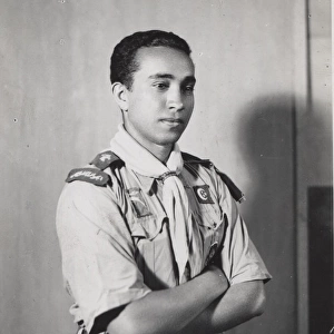 Boy scout portrait, Egypt