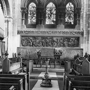 The choir and altar of Waltham Abbey Church, Essex, England
