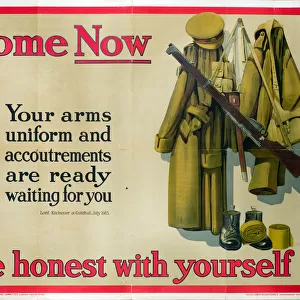 Irish recruitment poster, Come Now, WW1