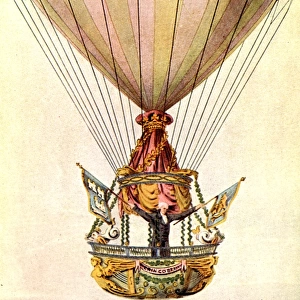 James Sadler in his hot air balloon
