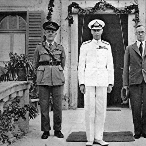 King George VI visits Malta in 1943