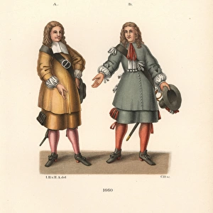 Men in mid-17th century costume