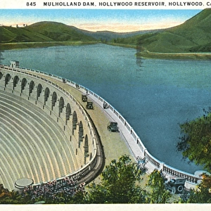 Mulholland Dam, Hollywood Reservoir, California, USA