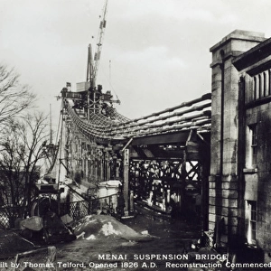 Re-building Menai Suspension Bridge