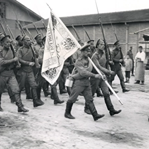 Russian troops landed at Salonika, WW1