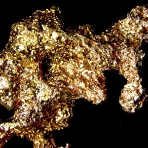 Native copper, macrophotograph
