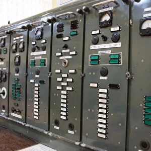Power control cabinets in Baikonur museum