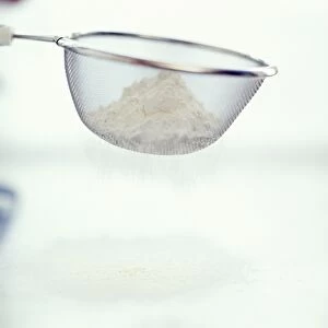 Sieving flour