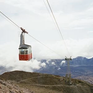 Cable car to Mount Teide, Tenerife, Canary Islands, Spain, Atlantic, Europe