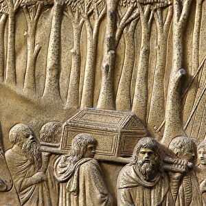 Depiction of the Ark of Alliance, Gate of Paradise door of the Baptistry of San Giovanni